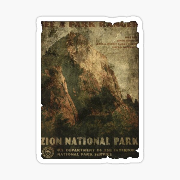 Vista previa del artículo con la obra «Póster Parque Nacional Ziont Corazones Honestos», diseñado y vendido por EndlessElegance.