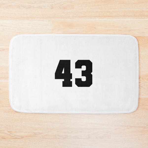 Item preview, 43, forty three, black, soccer league designed and sold by Numbers-Art.