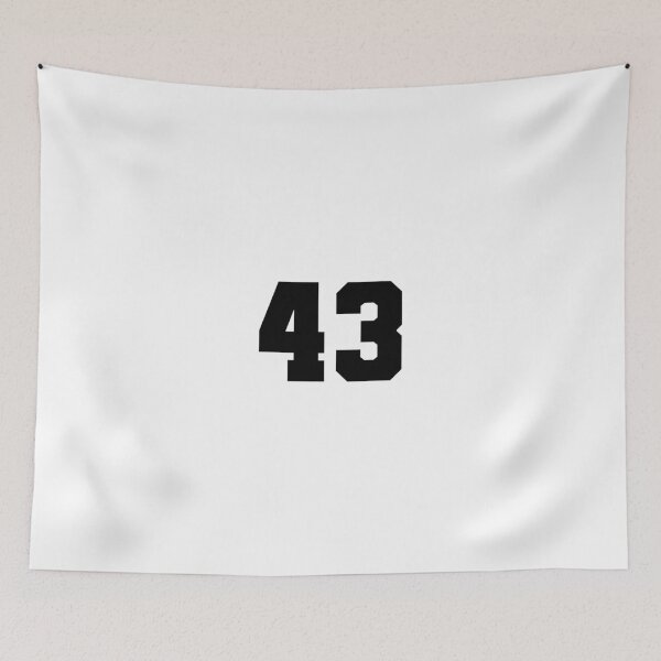 Item preview, 43, forty three, black, soccer league designed and sold by Numbers-Art.