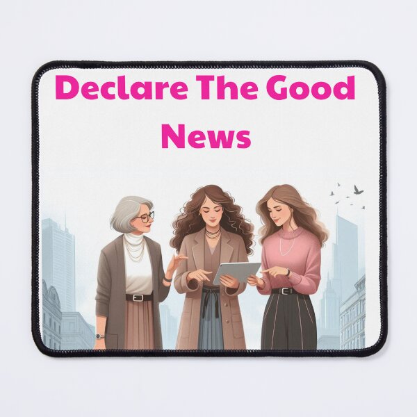 Item preview, Declare the good news (Sisters preaching to a lady who goes with her little dog) designed and sold by Friendly-Shop.