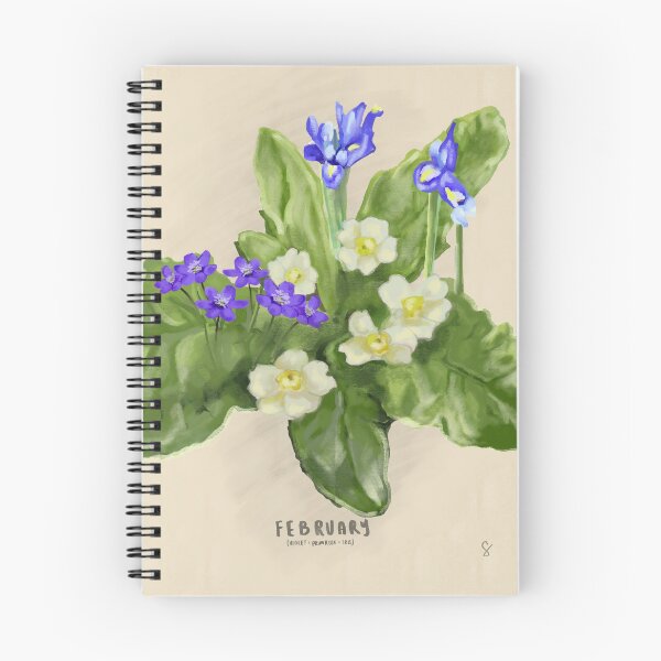 Item preview, February Birth Flower Month designed and sold by sydneybrookeart.
