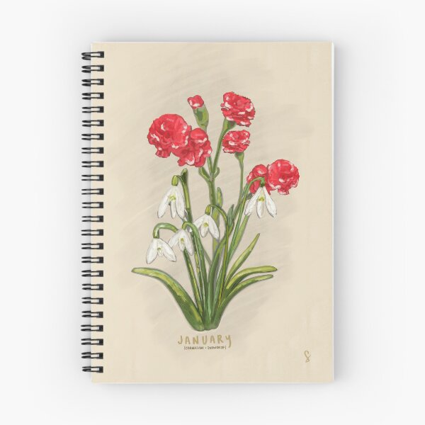 Item preview, January Birth Flower Month designed and sold by sydneybrookeart.