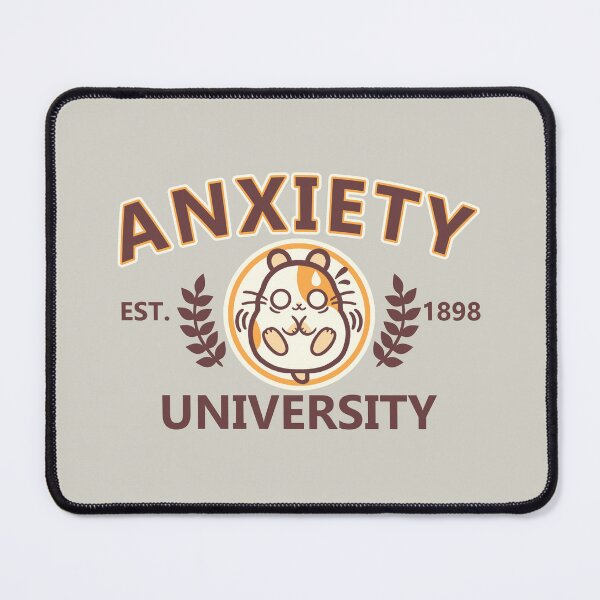 Item preview, Anxiety university anxious hamster designed and sold by NemiMakeit.