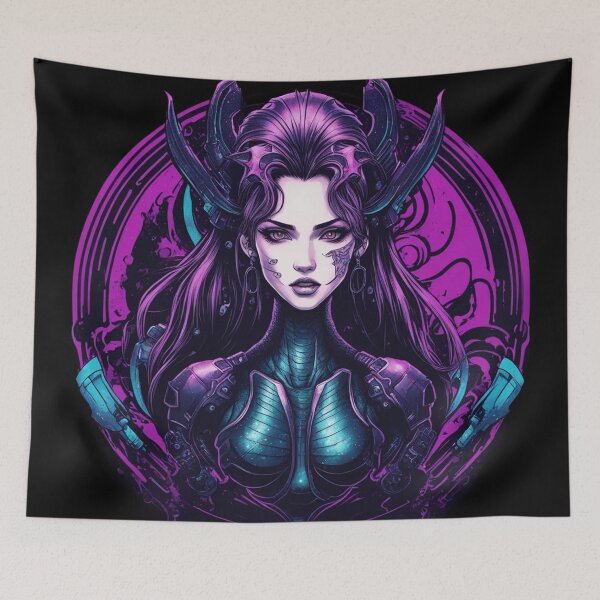Item preview, Biotech Girl, Cyberpunk, Unique Manga Design designed and sold by Burn-Ego.