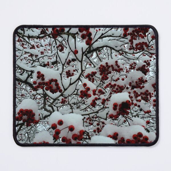 Item preview, Red Berries Peeking Through the Snow designed and sold by NaturesState.