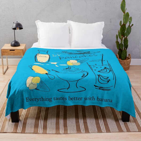 Item preview, EVERYTHING TASTES BETTER WITH BANANA: PANCAKE, MILK, ICE CREAM! FUNNY BANANA PUN designed and sold by kcaandwu.