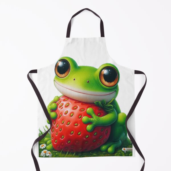 Item preview, Frog with strawberry Card designed and sold by Tamer ⭐⭐⭐⭐⭐.