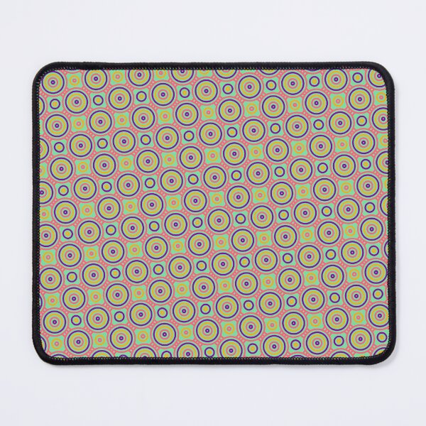 Item preview, Purple Pink & Yellow Rings Circles Green Endless Design designed and sold by Alchemy-A-La-G.