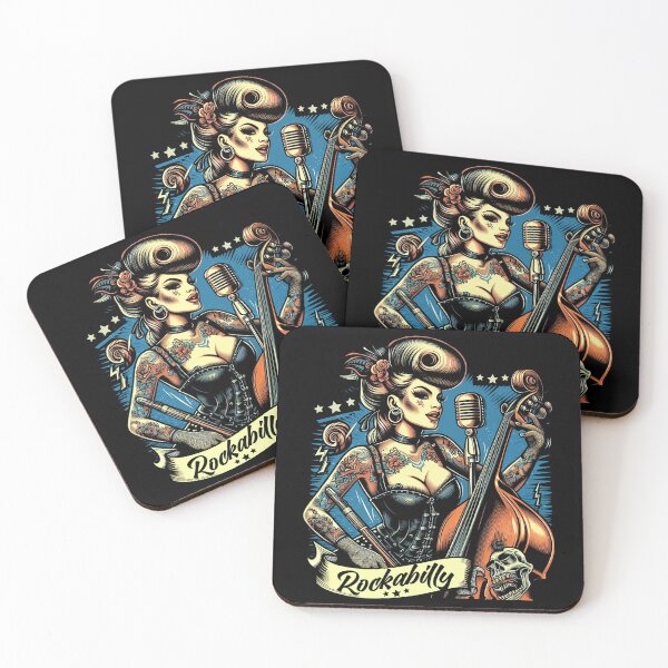 Item preview, Retro Rockabilly Girl designed and sold by PulpVintage.