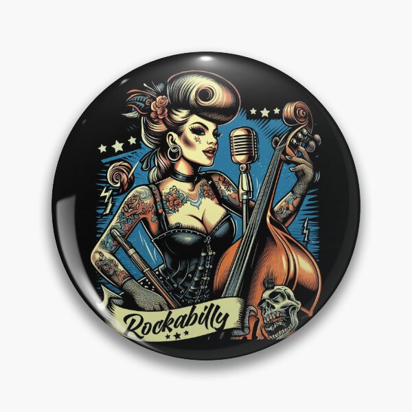 Item preview, Retro Rockabilly Girl designed and sold by PulpVintage.