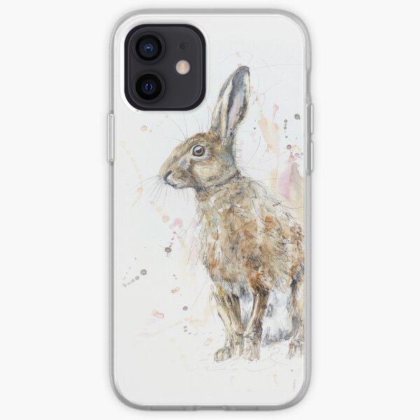 The Original Watercolour Hare iPhone Soft Case
