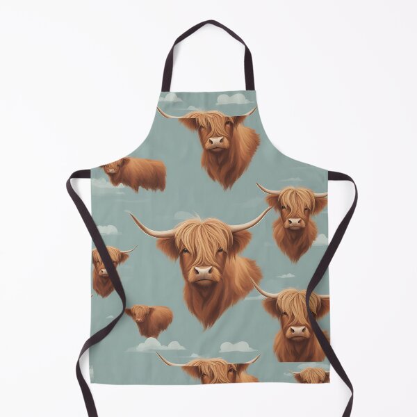 Item preview, Highland Cows Wallpaper designed and sold by Zenvo.