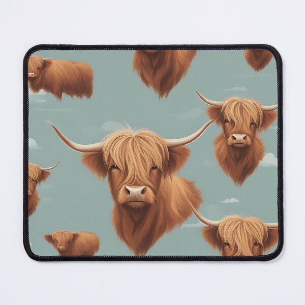 Item preview, Highland Cows Wallpaper designed and sold by Zenvo.