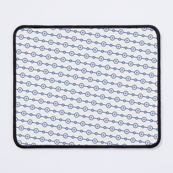 Item preview, Blue Rings Grey Dots White Background Endless Design designed and sold by Alchemy-A-La-G.