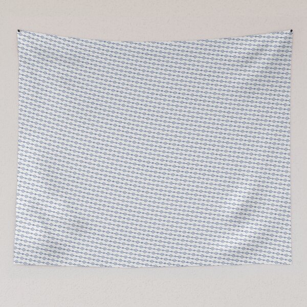 Item preview, Blue Rings Grey Dots White Background Endless Design designed and sold by Alchemy-A-La-G.