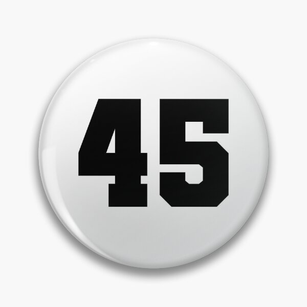 Item preview, 45, forty five, black, soccer league designed and sold by Numbers-Art.