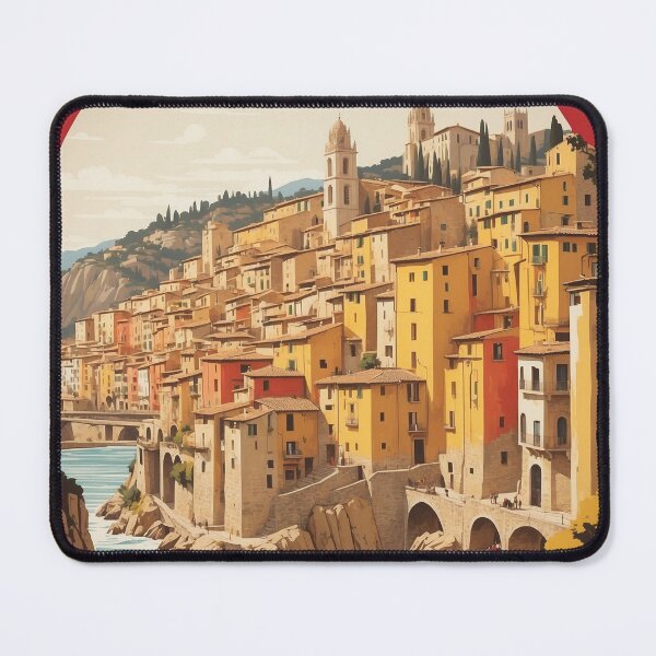 Item preview, Girona Spain Tourism Vintage Poster designed and sold by TravelersGems.