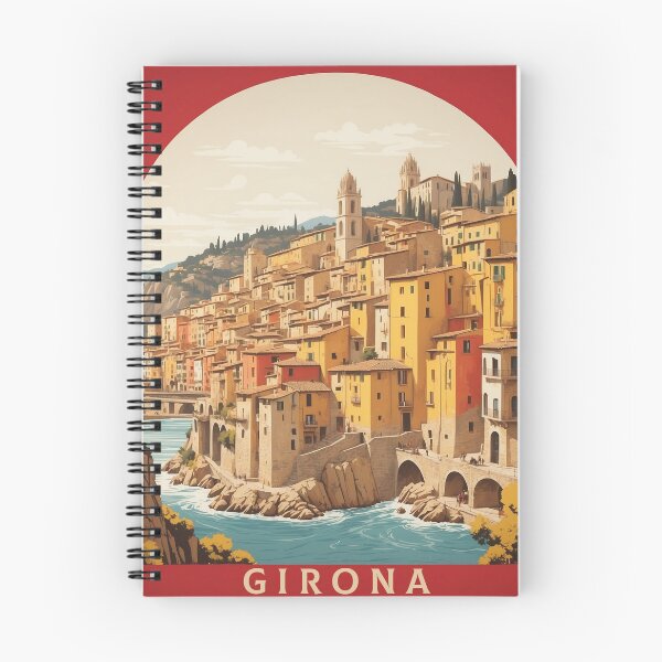 Item preview, Girona Spain Tourism Vintage Poster designed and sold by TravelersGems.