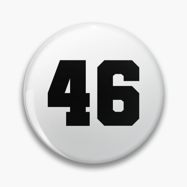 Item preview, 46, forty six, black, soccer league designed and sold by Numbers-Art.