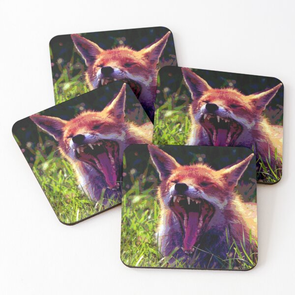 Item preview, Yawning Fox designed and sold by KingdomWildlife.