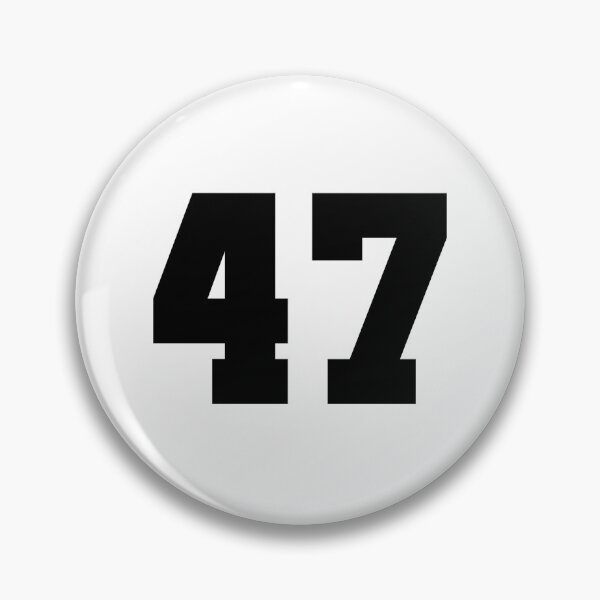 Item preview, 47, forty seven, black, soccer league designed and sold by Numbers-Art.