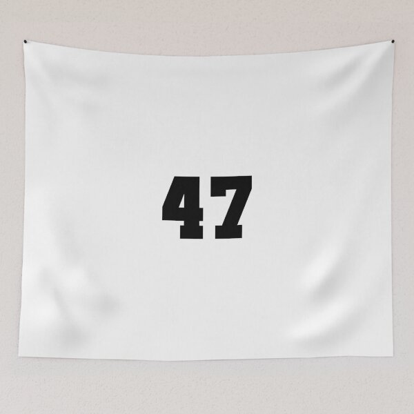 Item preview, 47, forty seven, black, soccer league designed and sold by Numbers-Art.