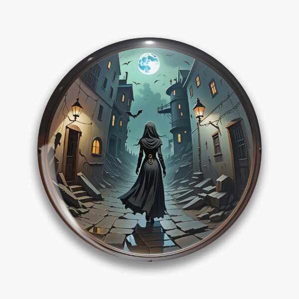 Item preview, Mysterious wizard woman on abandoned street designed and sold by shopsmarty.