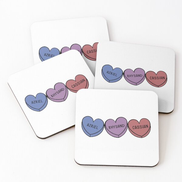 Item preview, ACOTAR Bat Boys Love Hearts Azriel, Rhysand and Cassian designed and sold by baranskini.