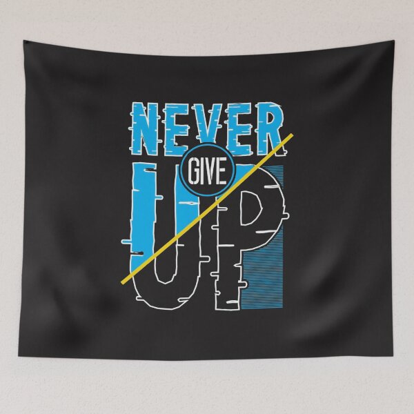 Item preview, never give up and never give up give never up designed and sold by Luxury Gold & Dark Aesthetic Designs.