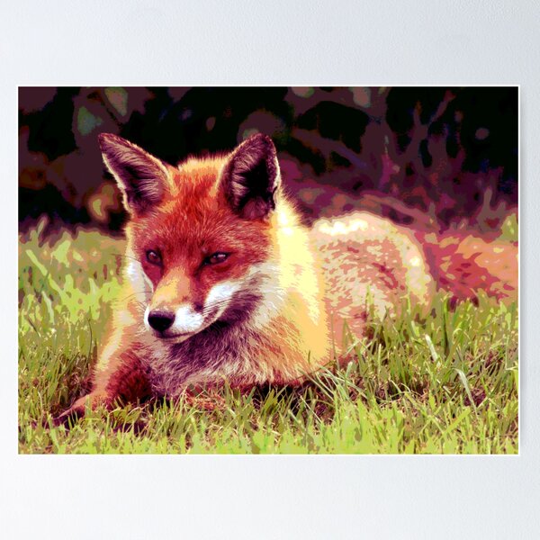 Item preview, Fox Relaxing on the Grass designed and sold by KingdomWildlife.