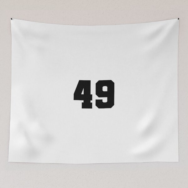 Item preview, 49, forty nine, black, soccer league designed and sold by Numbers-Art.