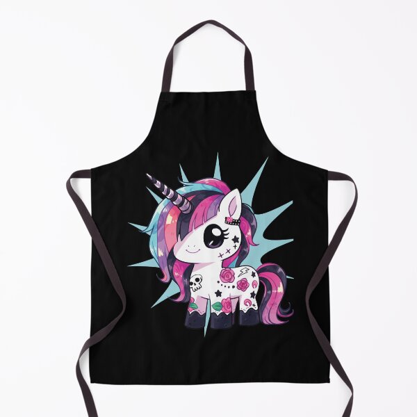Artikelvorschau, Entzückendes Punk-Einhorn-Weihnachtsvergnügen, alternatives Modegeschenk entworfen und verkauft von DrawHandArt.