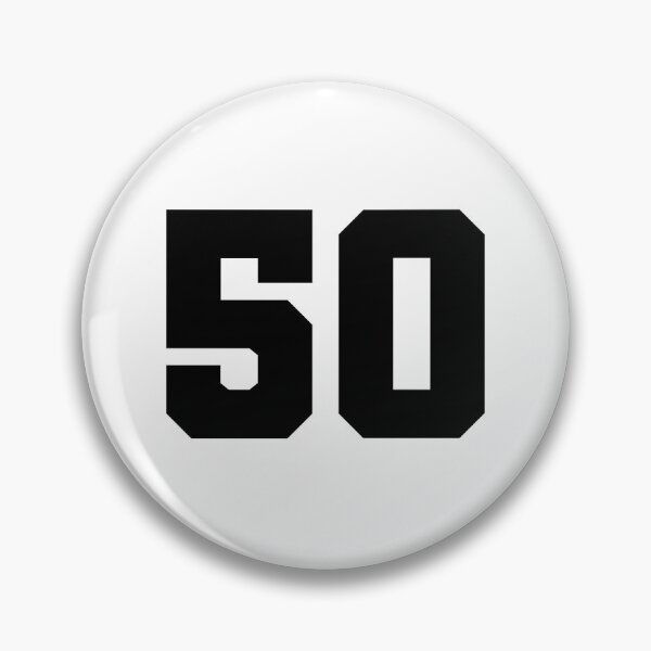 Item preview, 50, fifty, black, soccer league designed and sold by Numbers-Art.
