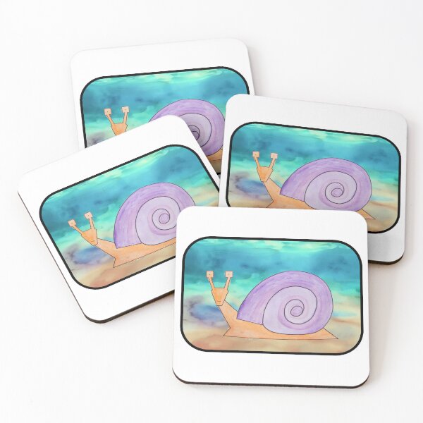 Item preview, Sea Snail in Cubist Watercolor Style designed and sold by CoastalCaptures.