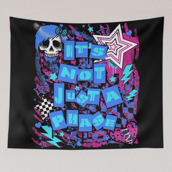 Item preview, It's Not Just a Phase! (Pink and Blue Version) designed and sold by JanGrackle.