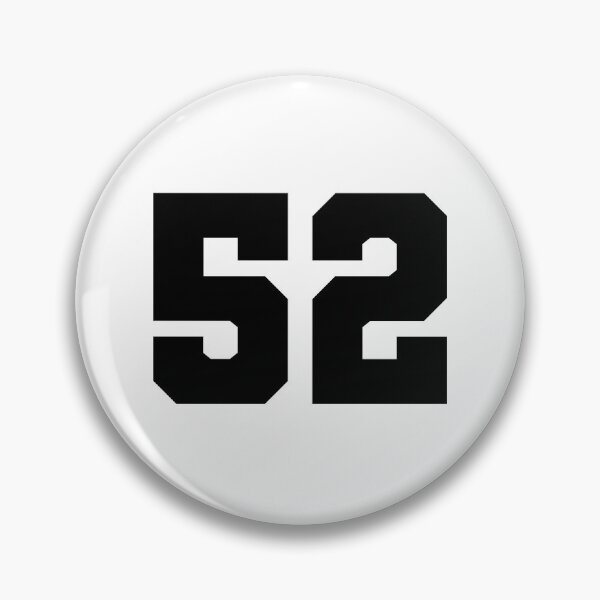 Item preview, 52, fifty two, black, soccer league designed and sold by Numbers-Art.