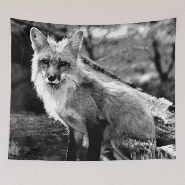 Item preview, Black and White Fox #7 designed and sold by KingdomWildlife.