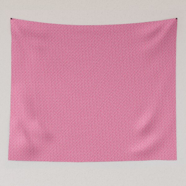 Item preview, Pink Background Red Grouped Leaf Teardrops Endless Design designed and sold by Alchemy-A-La-G.
