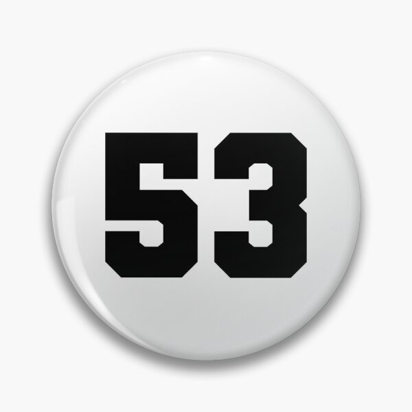 Item preview, 53, fifty three, black, soccer league designed and sold by Numbers-Art.