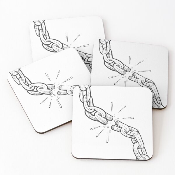 Item preview, Breaking Chains: Hand-Drawn Illustration Symbolizing Freedom designed and sold by OpsDesing.