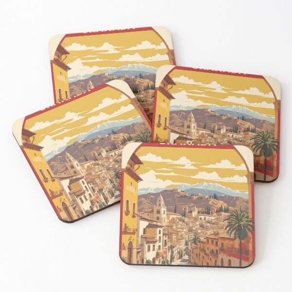 Item preview, Granada Spain Tourism Vintage Poster designed and sold by TravelersGems.