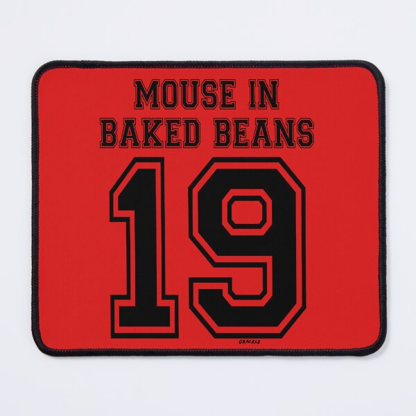 Item preview, Mouse In Baked Beans Jersey (Black Version) designed and sold by JanGrackle.