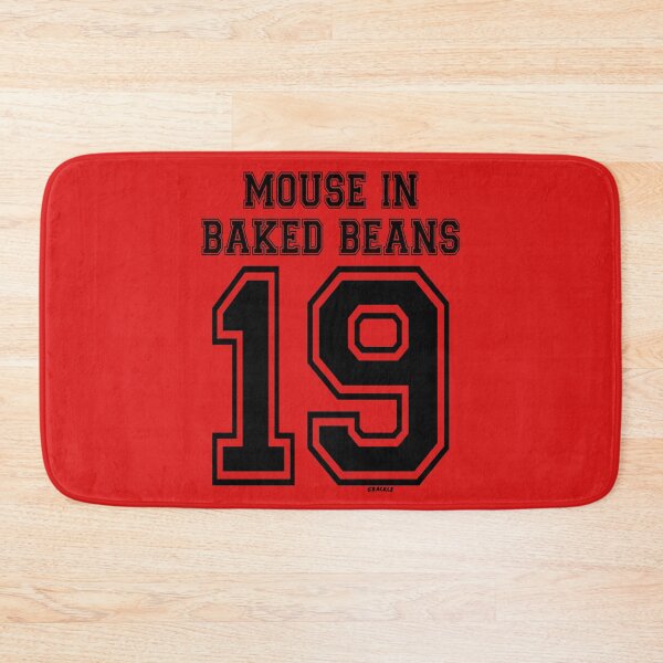 Item preview, Mouse In Baked Beans Jersey (Black Version) designed and sold by JanGrackle.