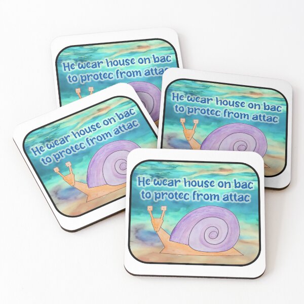 Item preview, He Protec: Sea Snail in Cubist Watercolor Style designed and sold by CoastalCaptures.