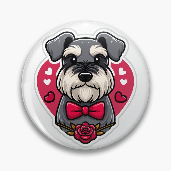 Item preview, Miniature Schnauzer Valentine's Day Love Mini Schnauzer Gift designed and sold by Elarex.