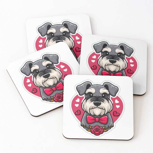 Item preview, Miniature Schnauzer Valentine's Day Love Mini Schnauzer Gift designed and sold by Elarex.