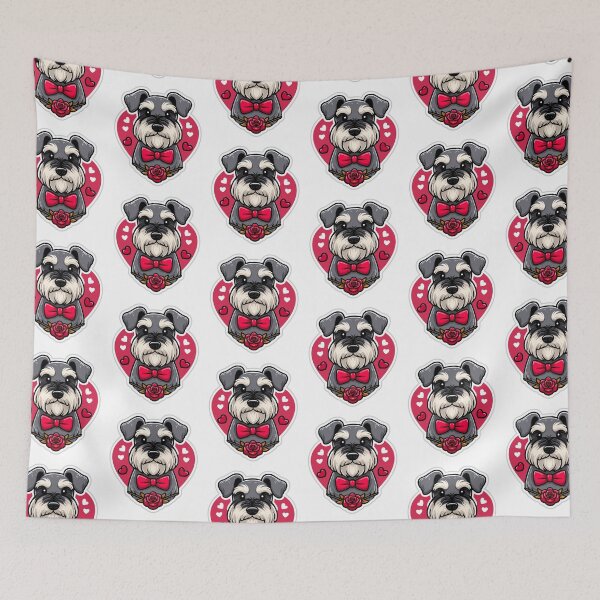 Item preview, Miniature Schnauzer Valentine's Day Love Mini Schnauzer Gift designed and sold by Elarex.