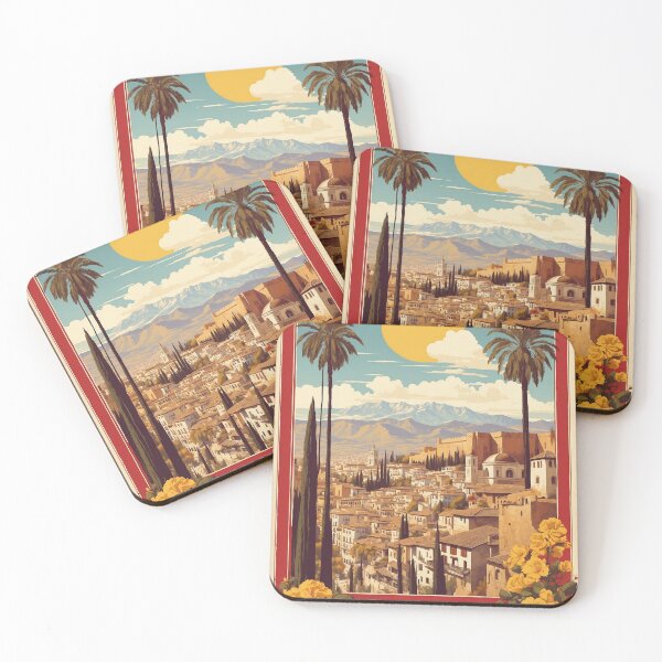 Item preview, Granada Spain Tourism Vintage Poster 2 designed and sold by TravelersGems.