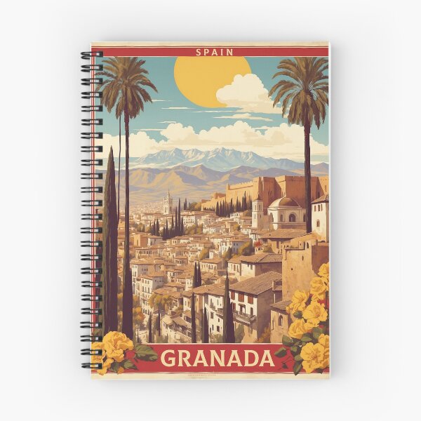 Item preview, Granada Spain Tourism Vintage Poster 2 designed and sold by TravelersGems.