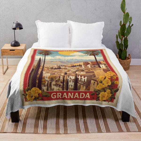 Item preview, Granada Spain Tourism Vintage Poster 2 designed and sold by TravelersGems.